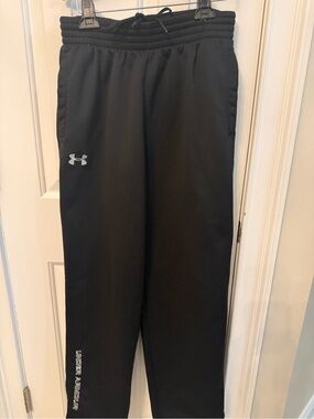 Under Armour Black Men's Athletic  sweatpants  with Logo